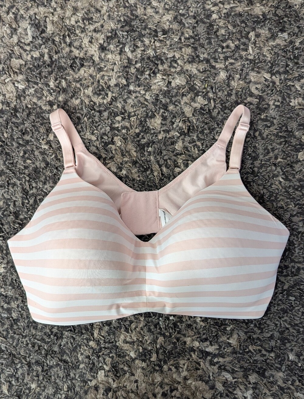 Torrid Curves Bra Pink/White Striped Size 44DDD